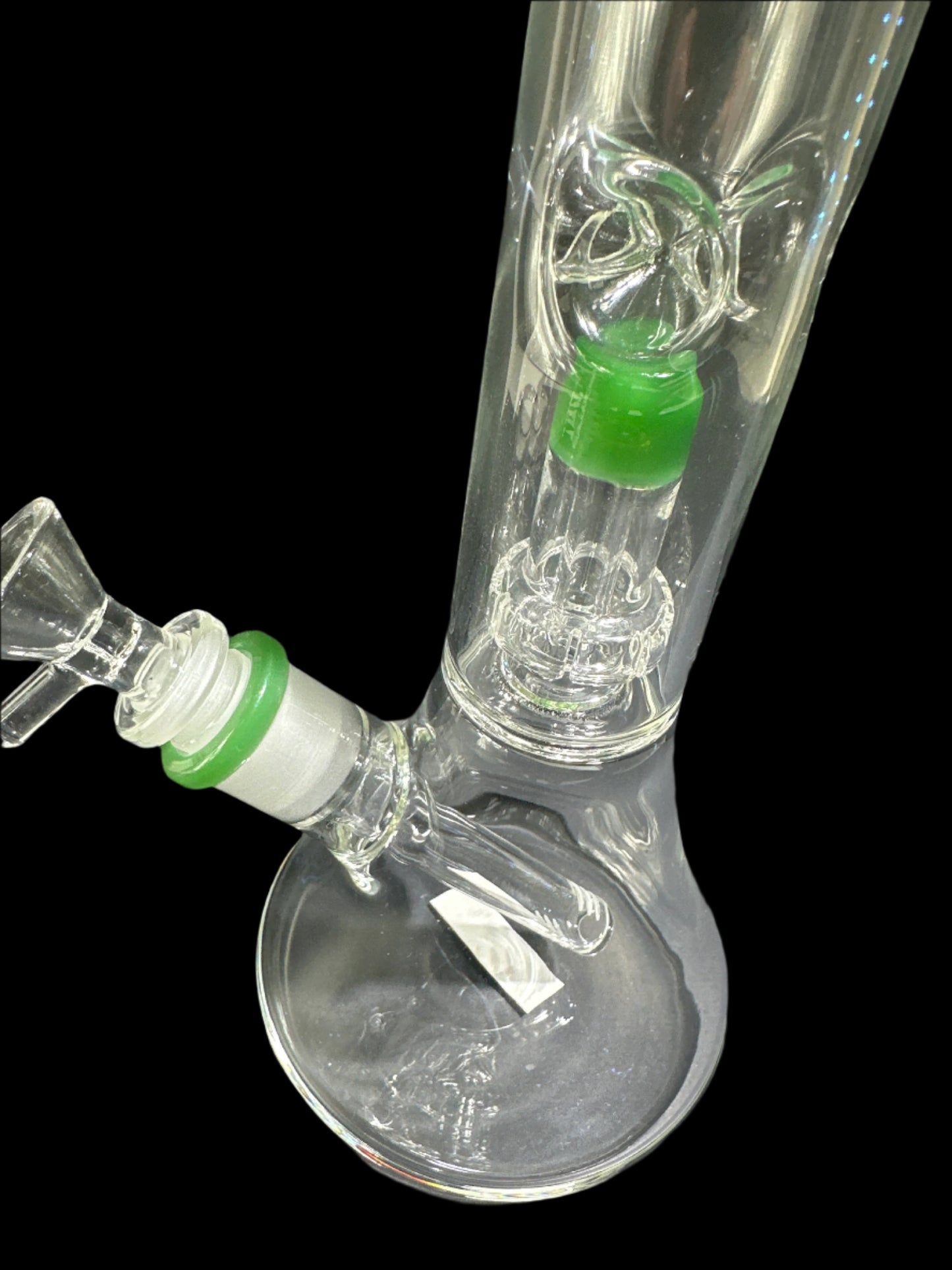 MEDIUM GREEN MOUTHPIECE GLASS BONG