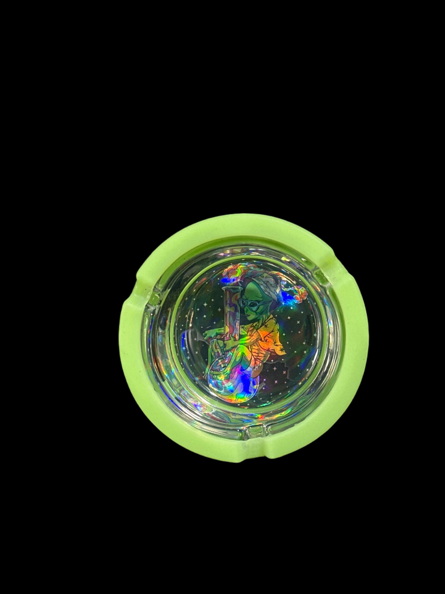 SILICONE GLASS ASHTRAY