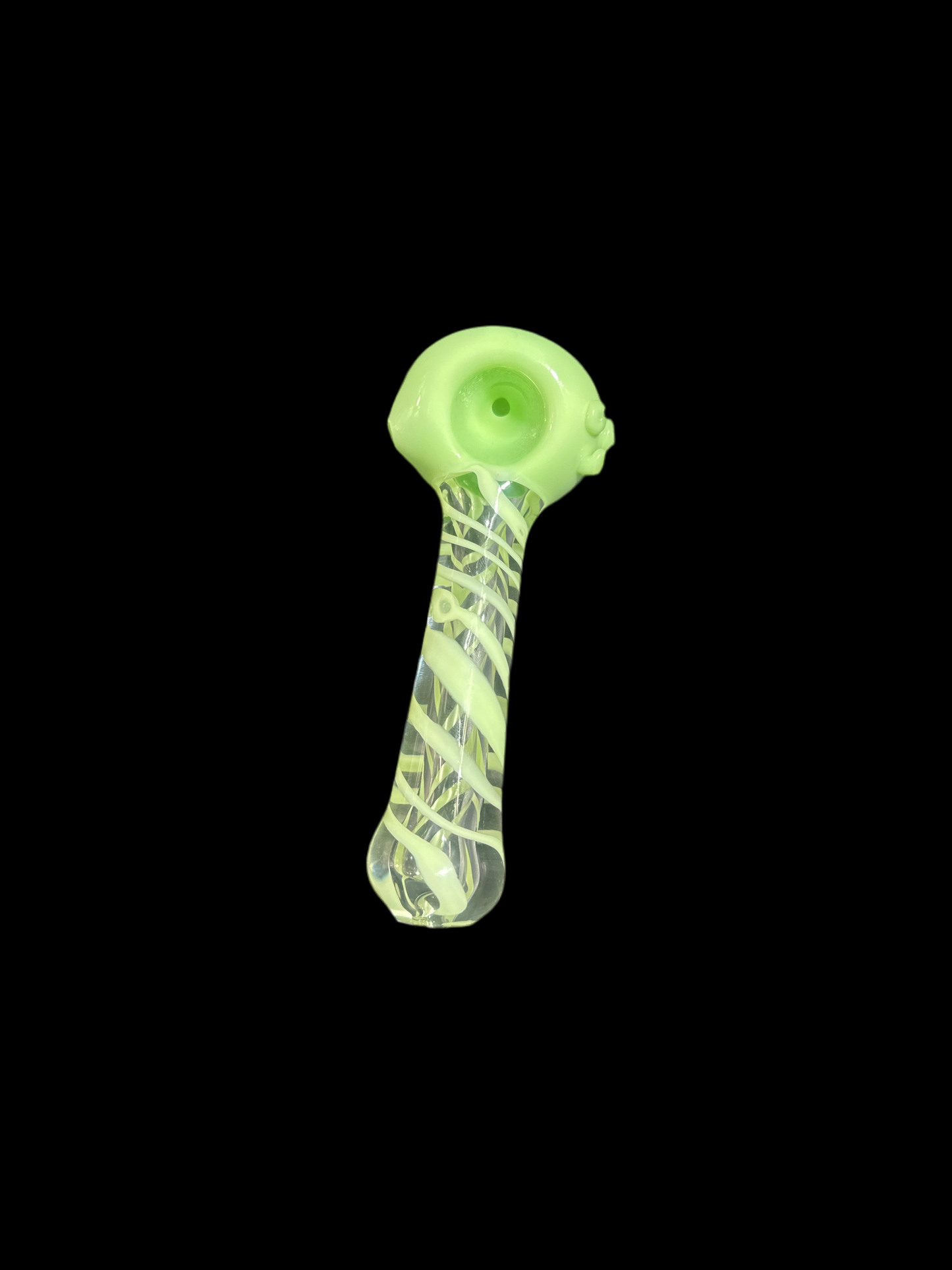 COLORFUL STRIPES GLASS HAND PIPE