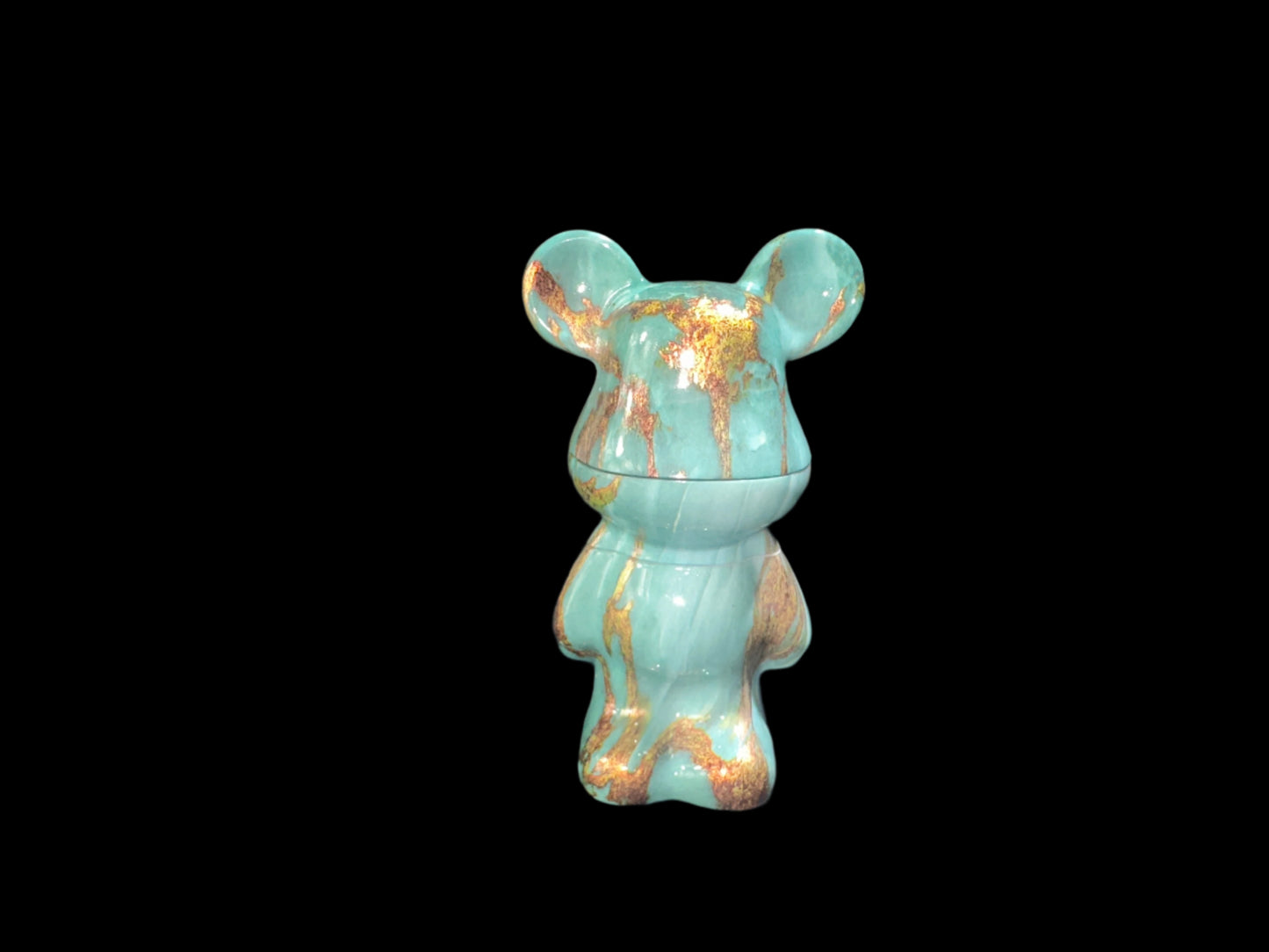 BLUE AND GOLD MARBLE BEAR GRINDER