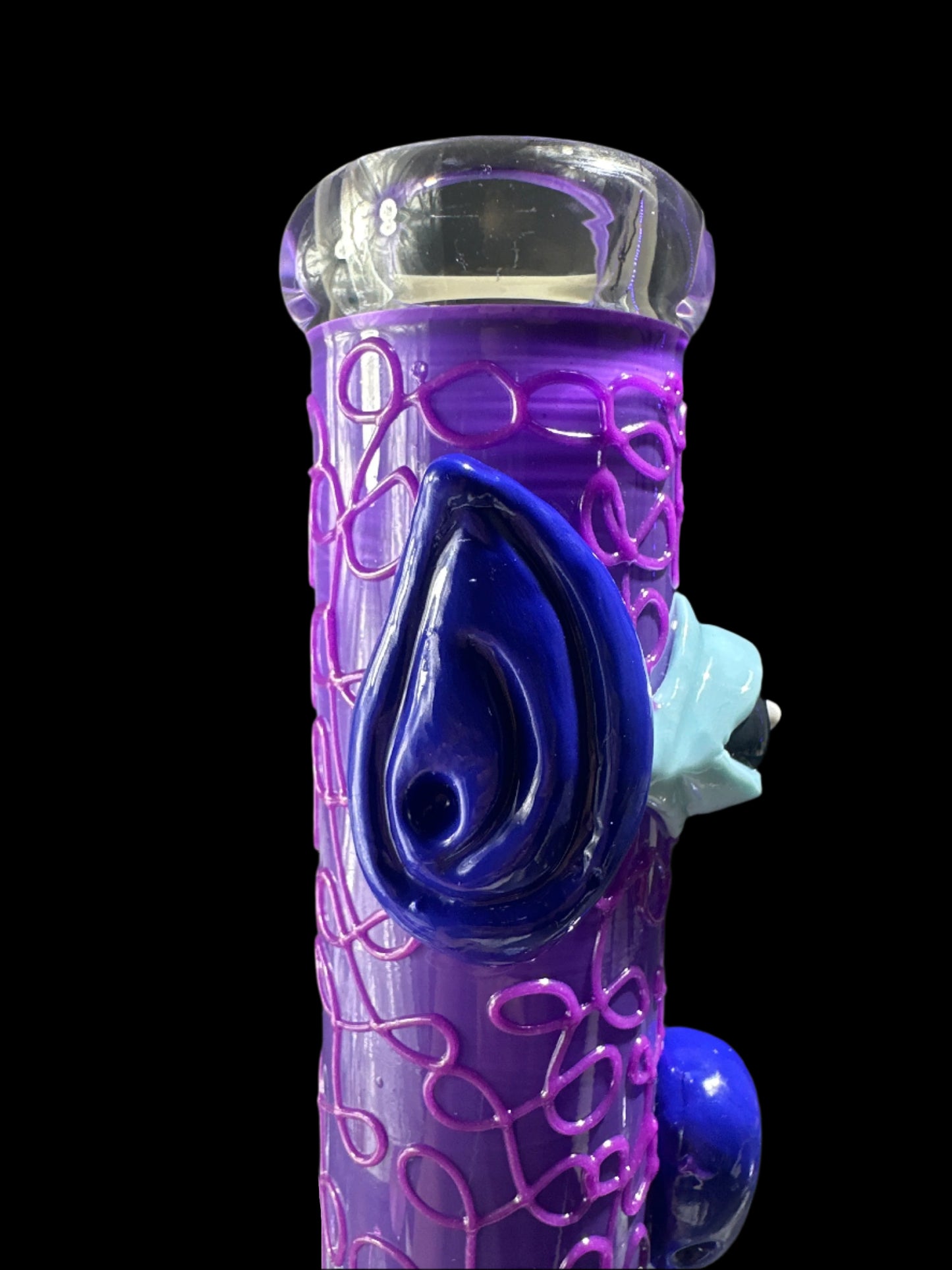 PURPLE MONSTER GLASS BONG