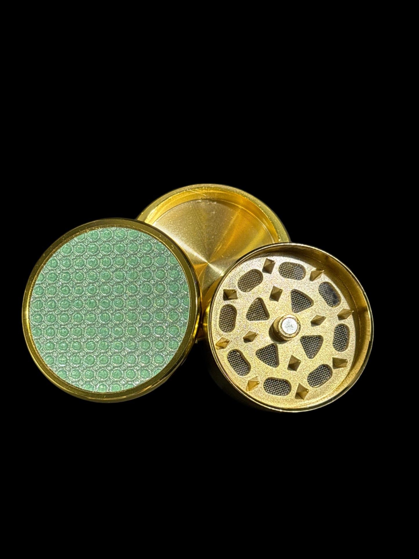 GREEN DOTTED GOLD GRINDER