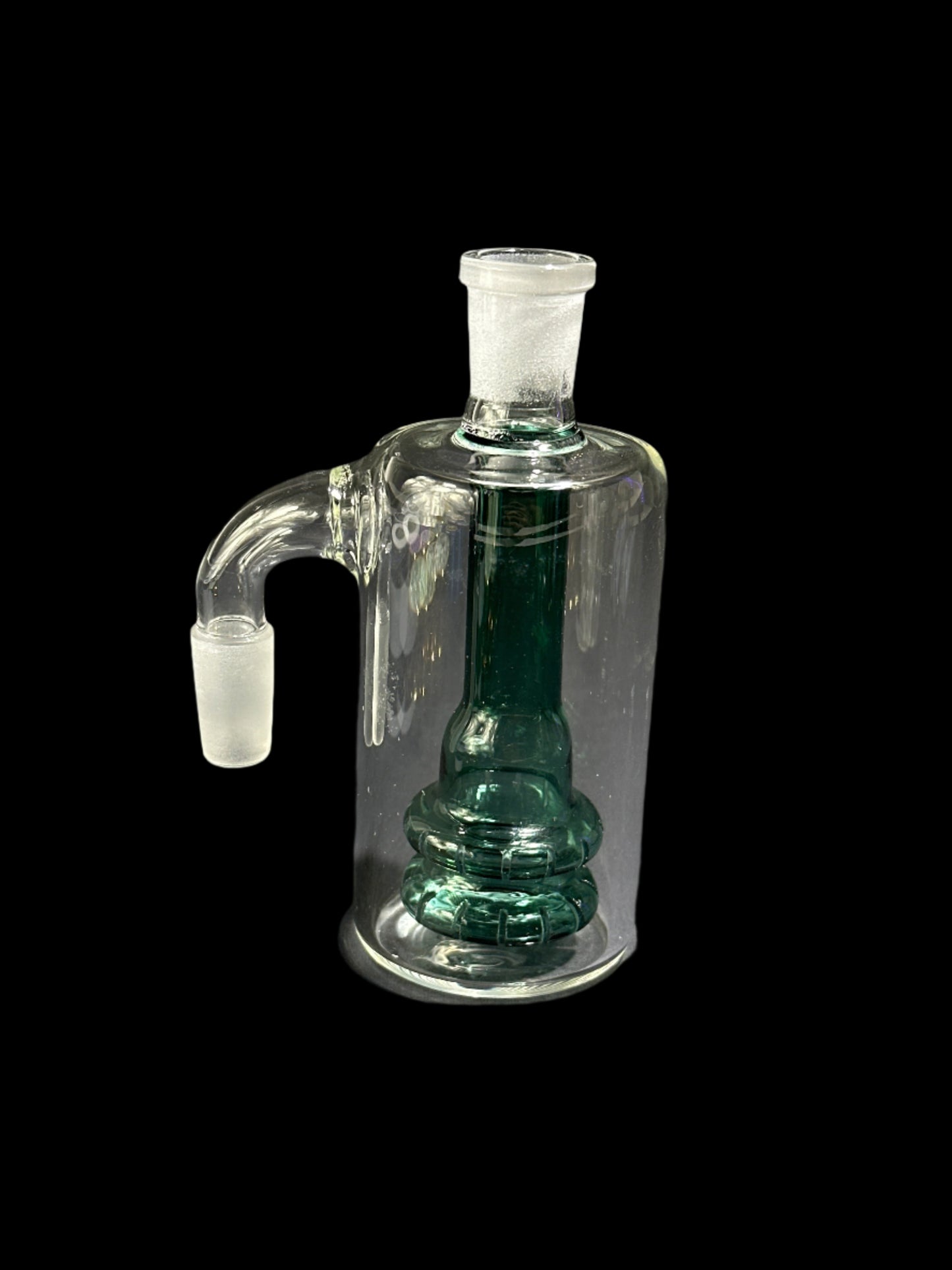 GREEN GLASS ASHCATCHER