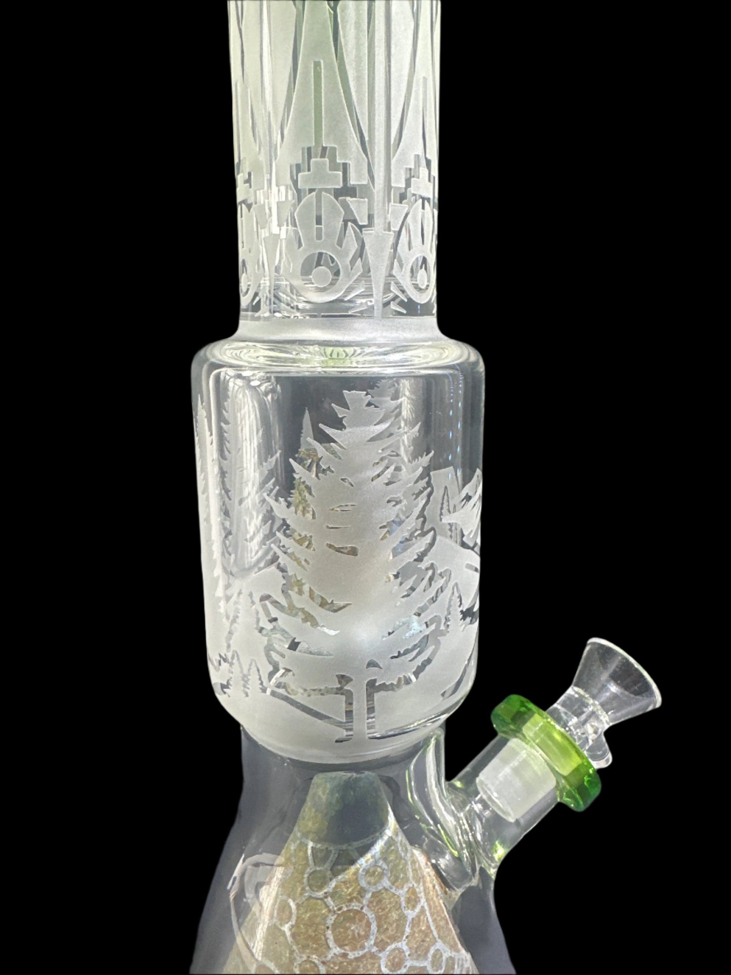 FROSTED TREE GLASS BONG