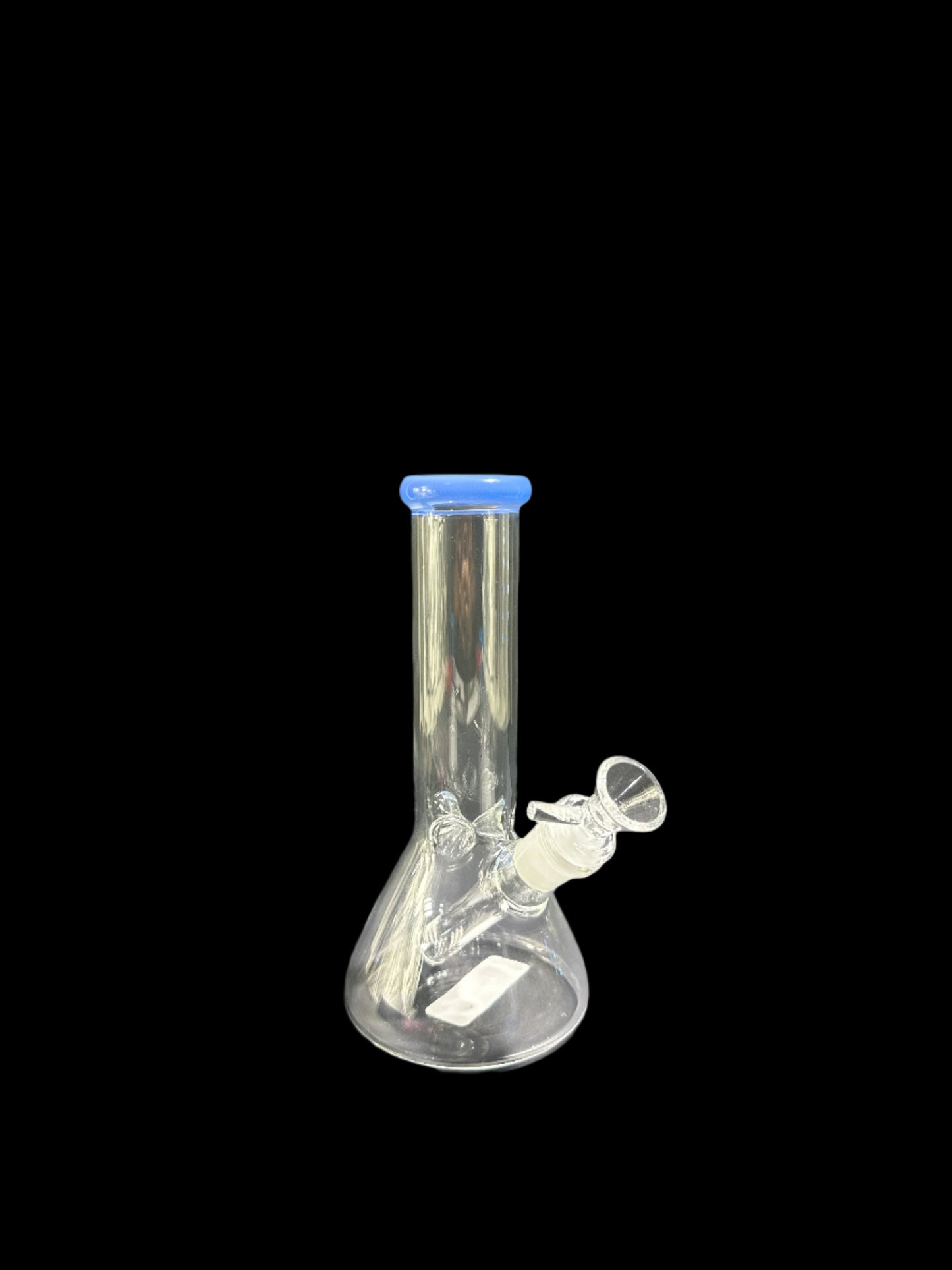SMALL BLUE MOUTHPIECE GLASS BONG