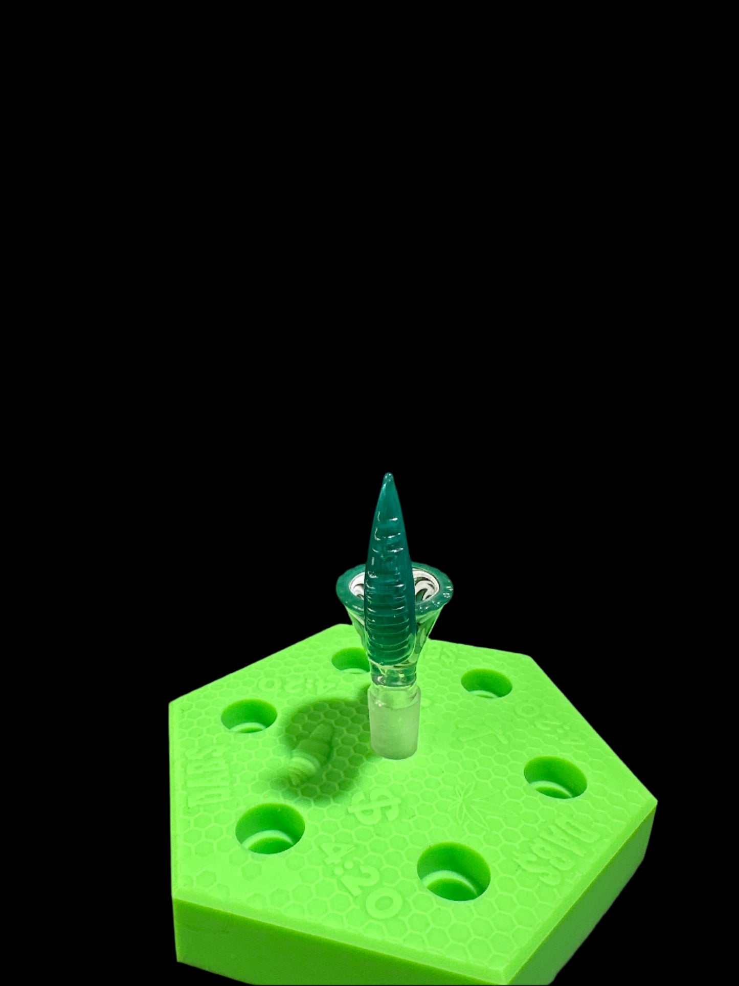 14MM DARK GREEN BOWL HORN PIECE