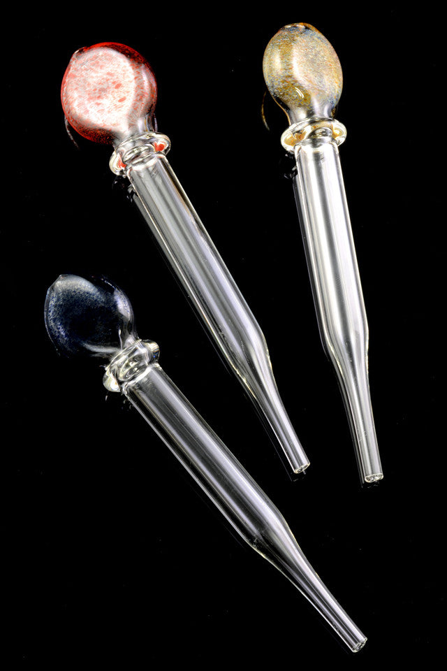 Colorful Frit Glass Dab Straw