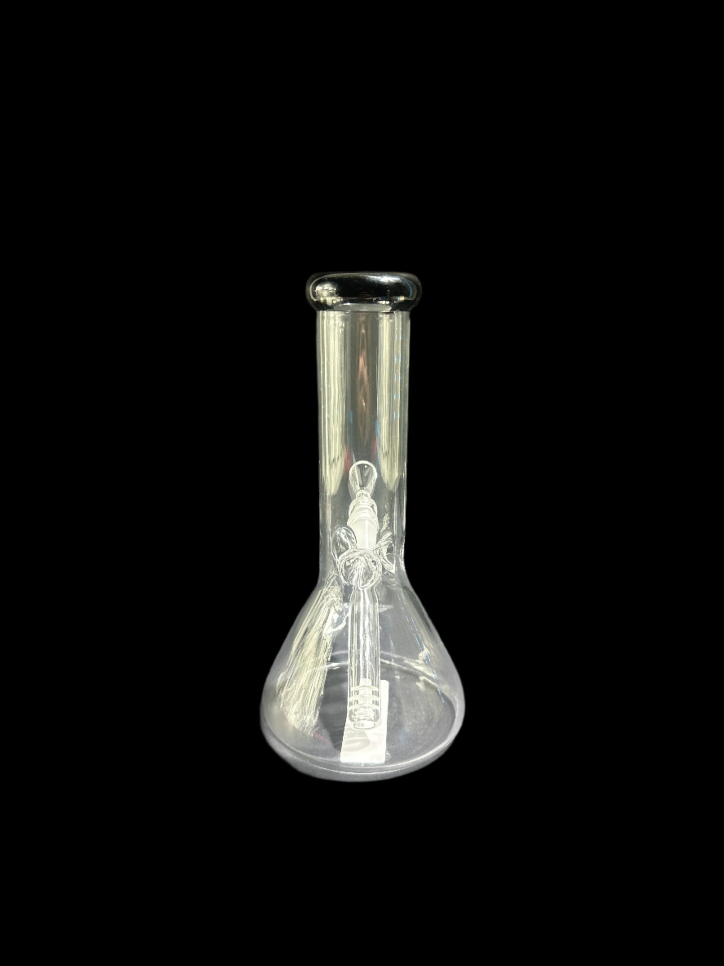 SMALL BLACK MOUTHPIECE GLASS BONG