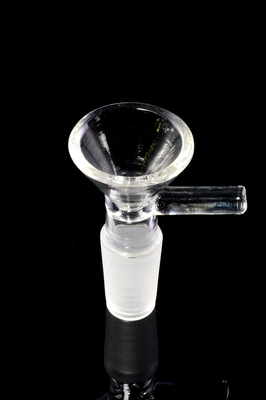 14.5mm Male Clear Glass on Glass Bowl