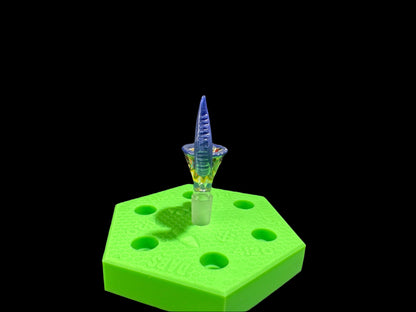 14MM BLUE BOWL HORN PIECE