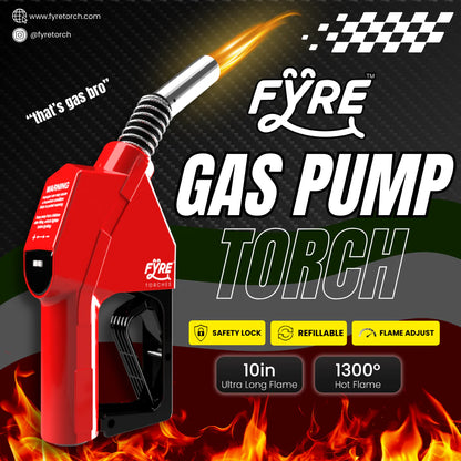 Gas Pump" Shaped Torch Refillable and Adjustable Flame