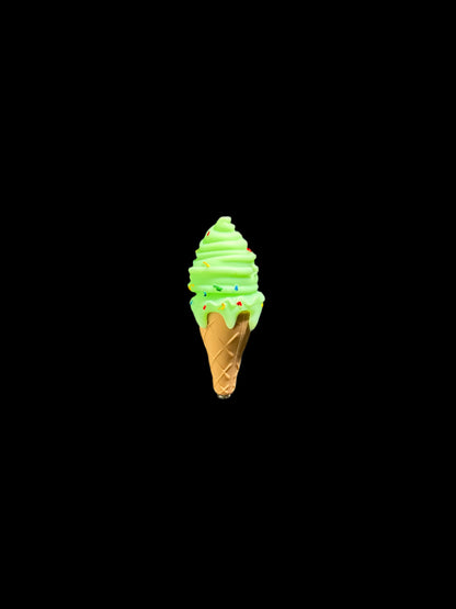GREEN ICE CREAM SILICONE HAND PIPE