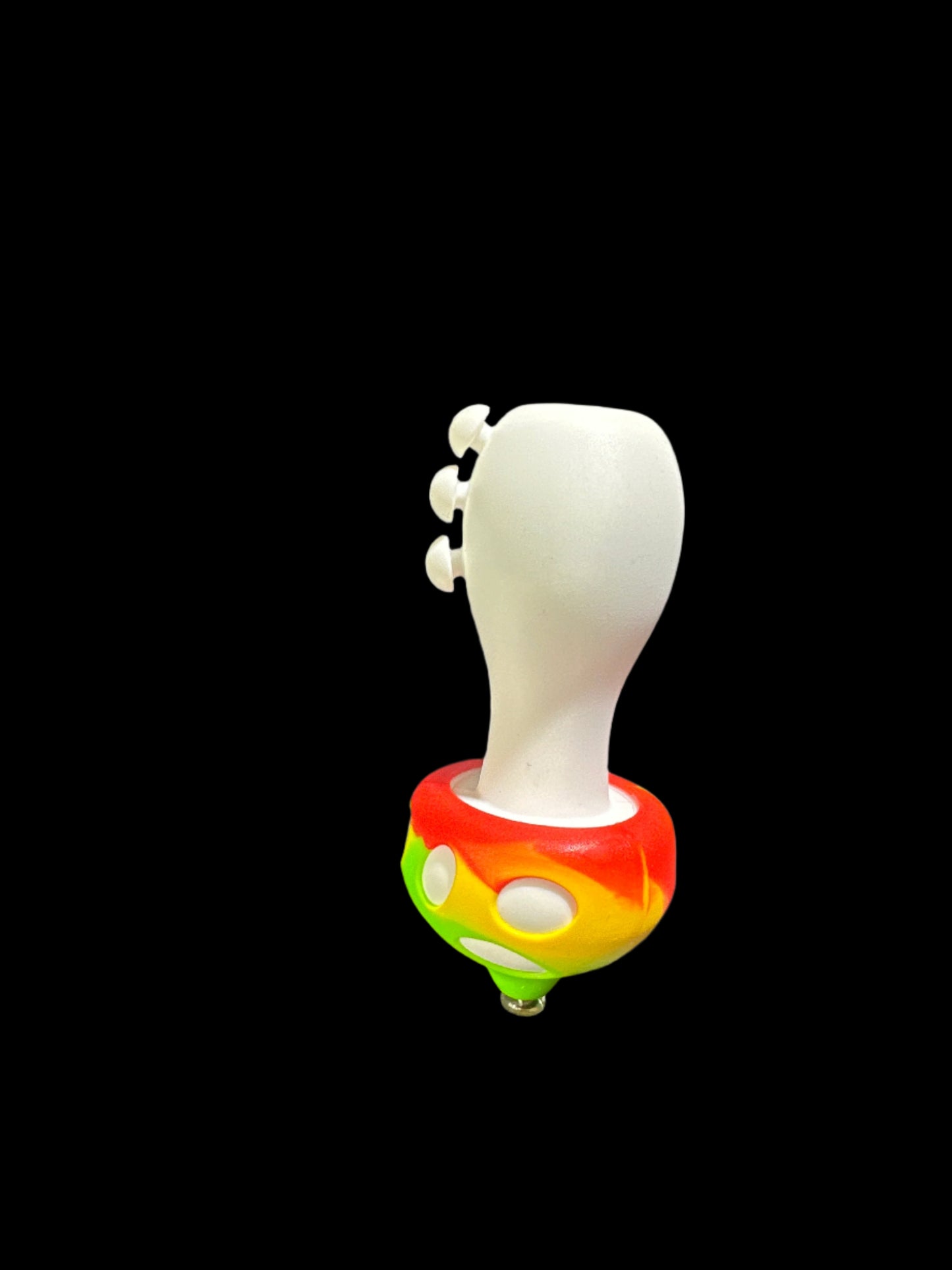 TIE DYE MUSHROOM SILICONE HAND PIPE