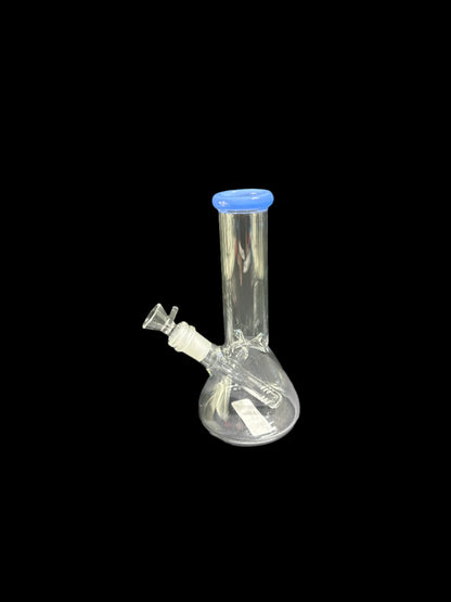 SMALL BLUE MOUTHPIECE GLASS BONG