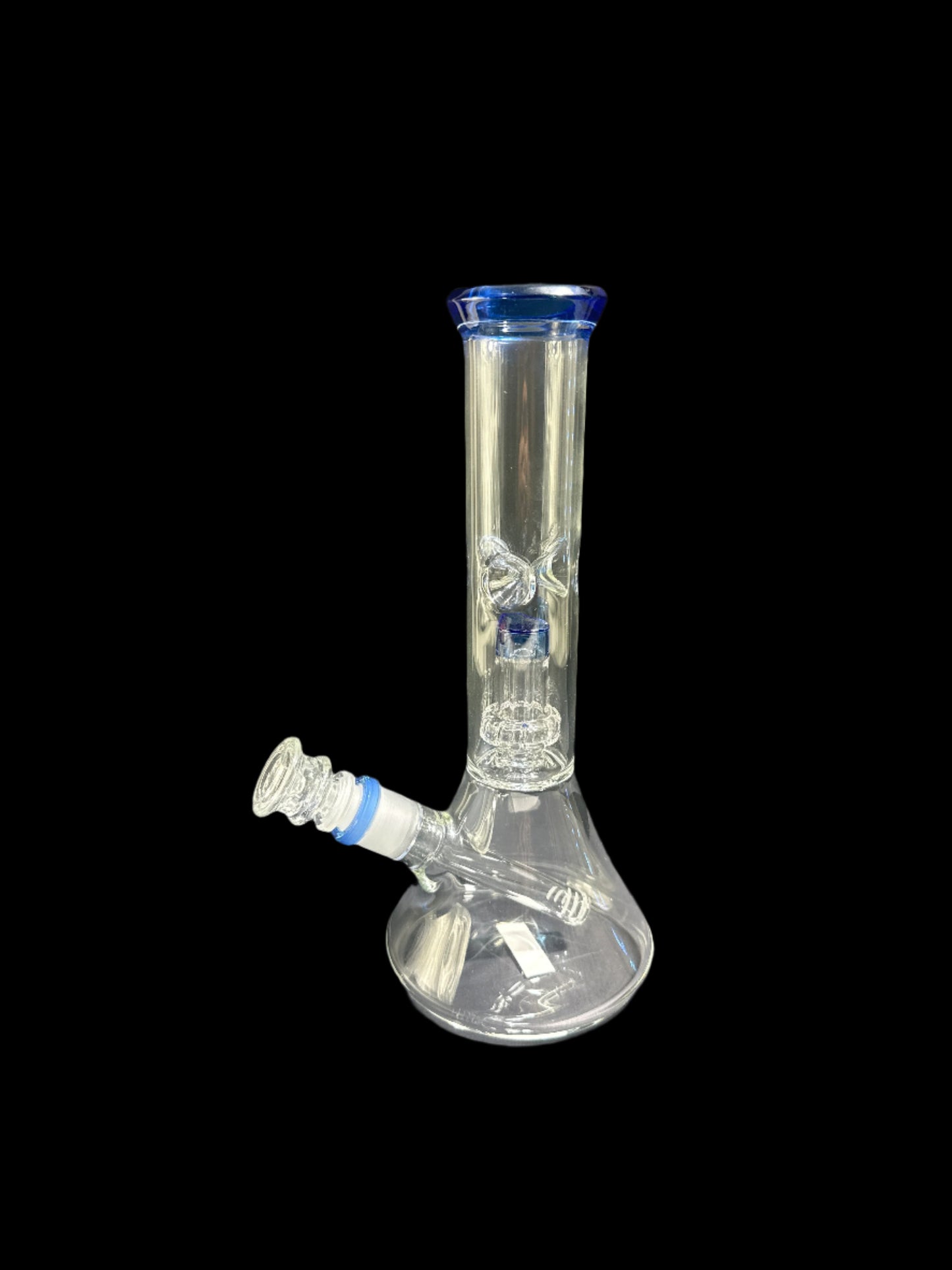 MEDIUM BLUE MOUTHPIECE GLASS BONG
