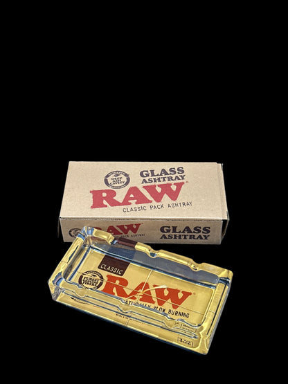 RAW GLASS ASHTRAY