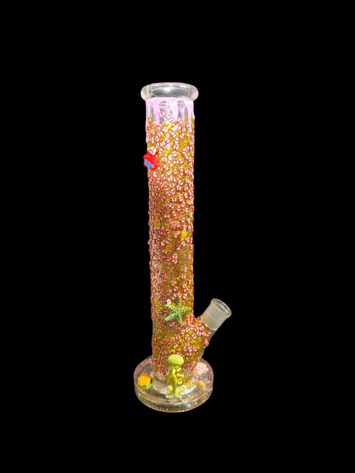 TOON DREAMZ HAND CRAFT SQUIDWARD  AND SANDY CHEEKS GLASS BONG