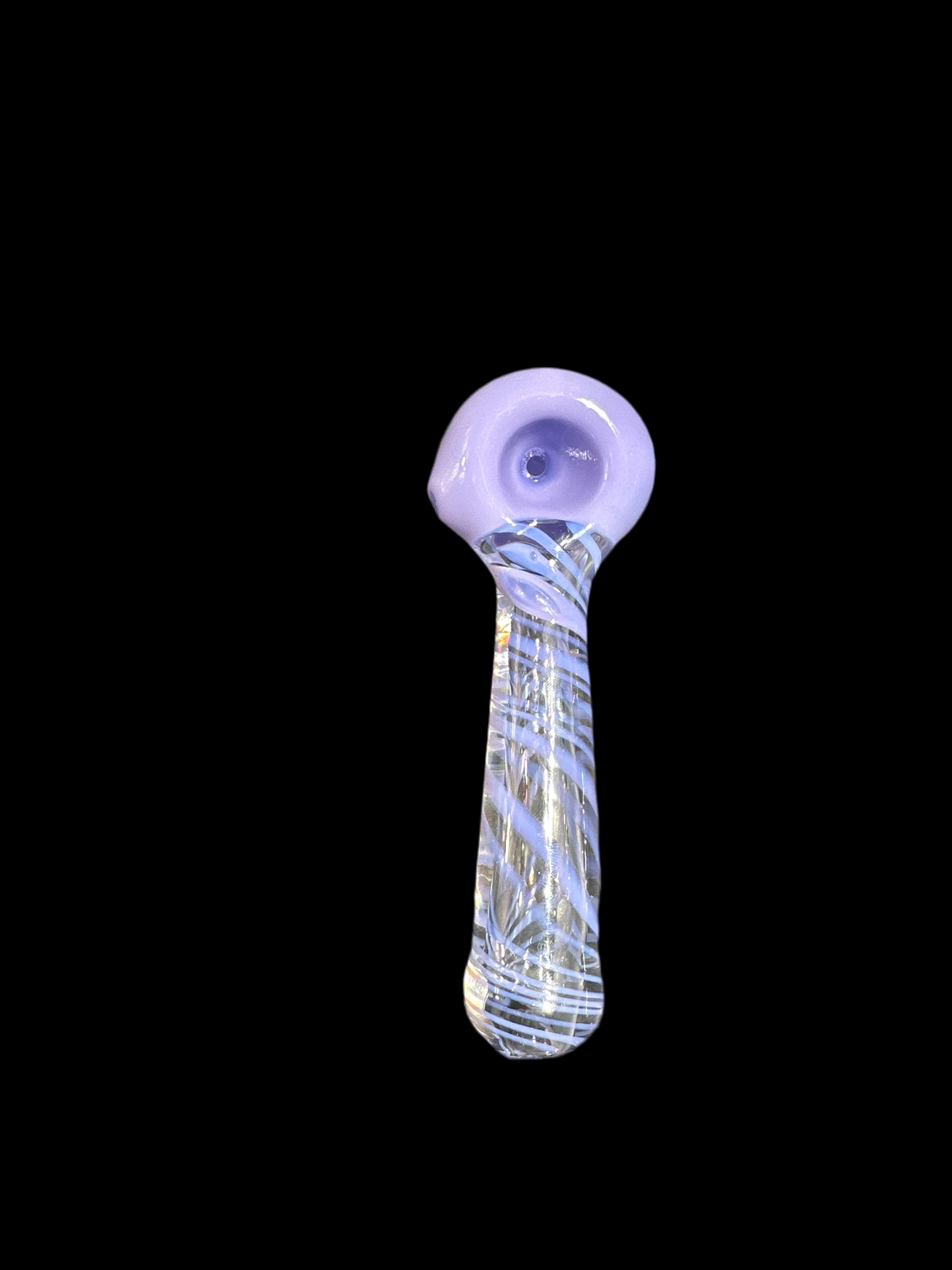 COLORFUL STRIPES GLASS HAND PIPE