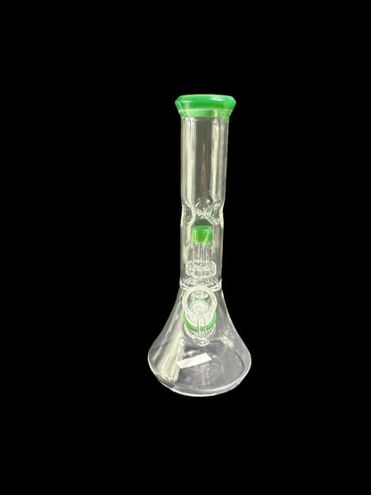 MEDIUM GREEN MOUTHPIECE GLASS BONG