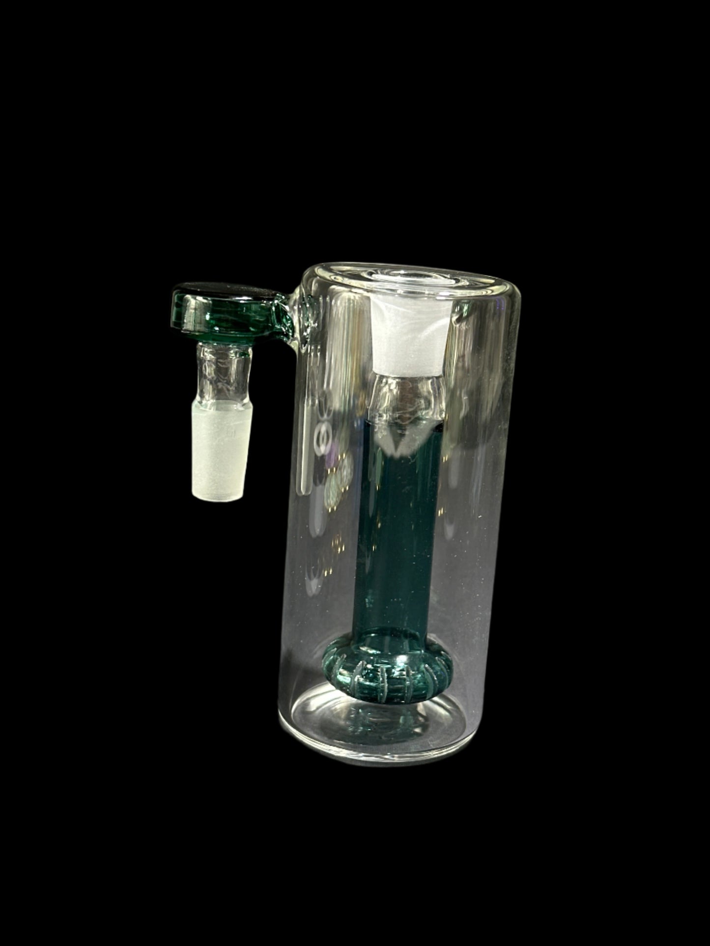 GREEN GLASS ASHCATCHER