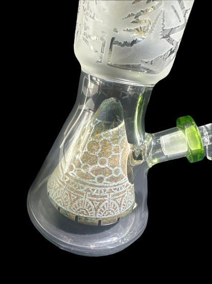 FROSTED TREE GLASS BONG