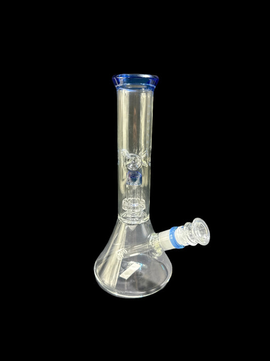 MEDIUM BLUE MOUTHPIECE GLASS BONG