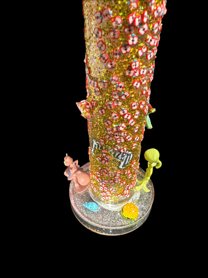 TOON DREAMZ HAND CRAFT SQUIDWARD  AND SANDY CHEEKS GLASS BONG