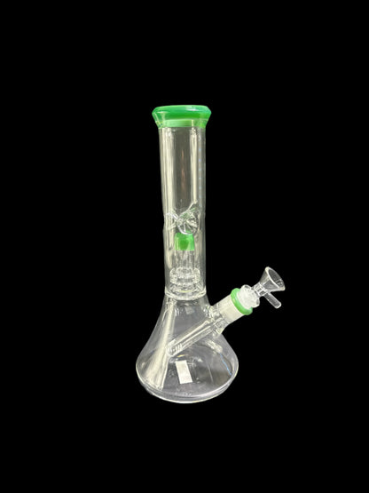 MEDIUM GREEN MOUTHPIECE GLASS BONG