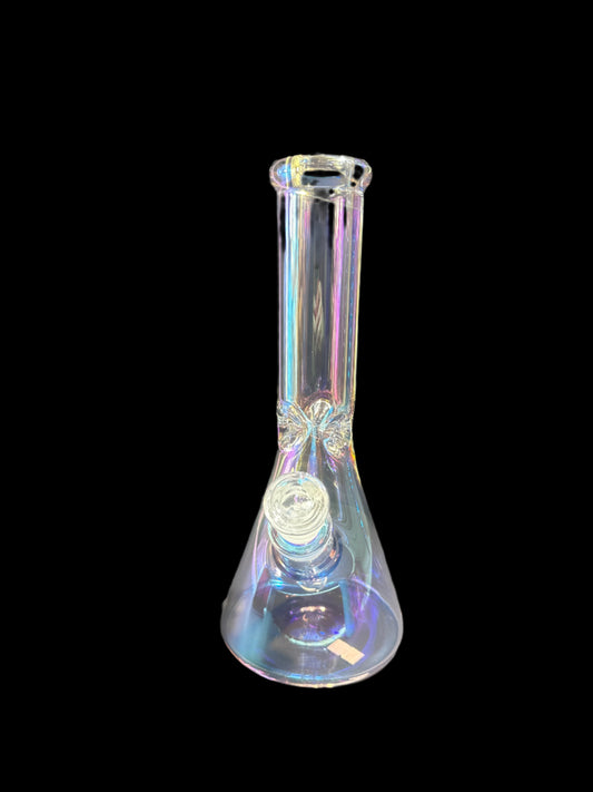IRIDESCENT CLEAR GLASS BONG