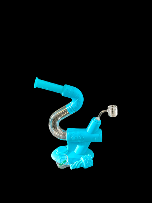 SWERVE SILICONE GLASS WATER PIPE & nectar collector