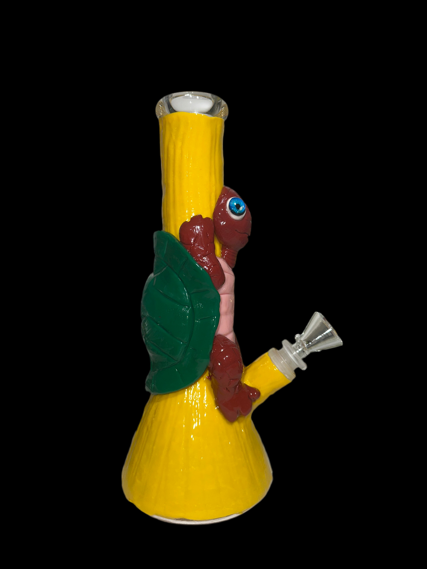 PINK BELLY MS TURTLE GLASS BONG / dab