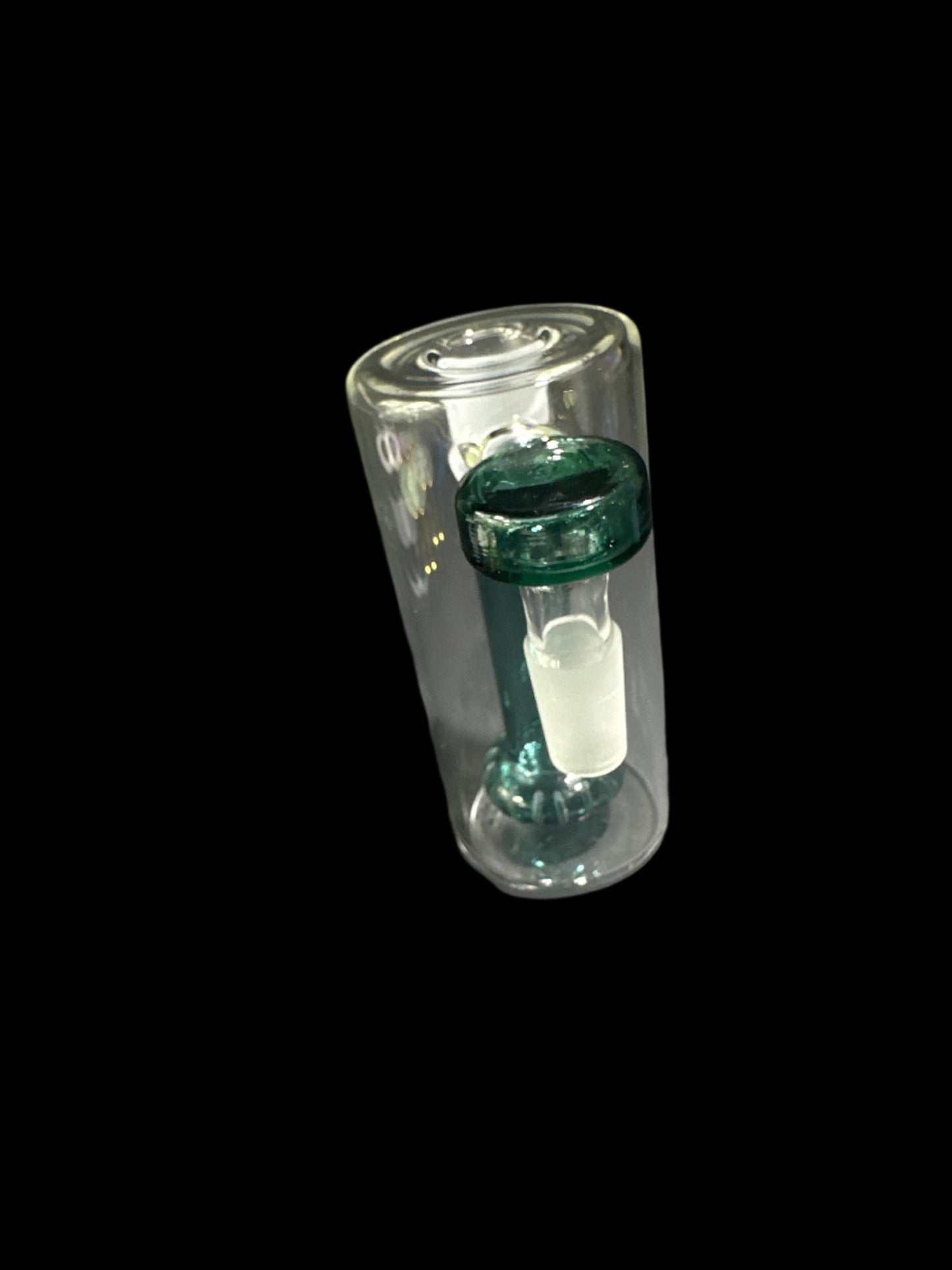 GREEN GLASS ASHCATCHER