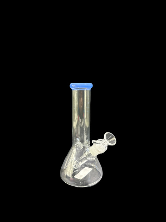 SMALL BLUE MOUTHPIECE GLASS BONG