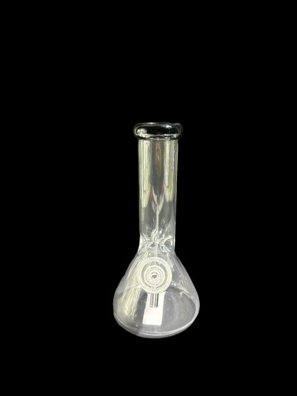 SMALL BLACK MOUTHPIECE GLASS BONG