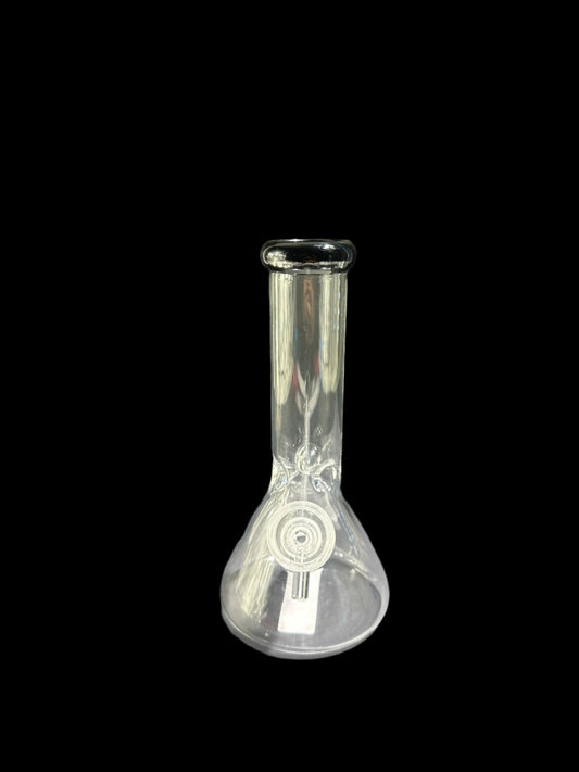 SMALL BLACK MOUTHPIECE GLASS BONG